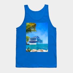 MSC Meraviglia Docked in Dominican Republic Tank Top